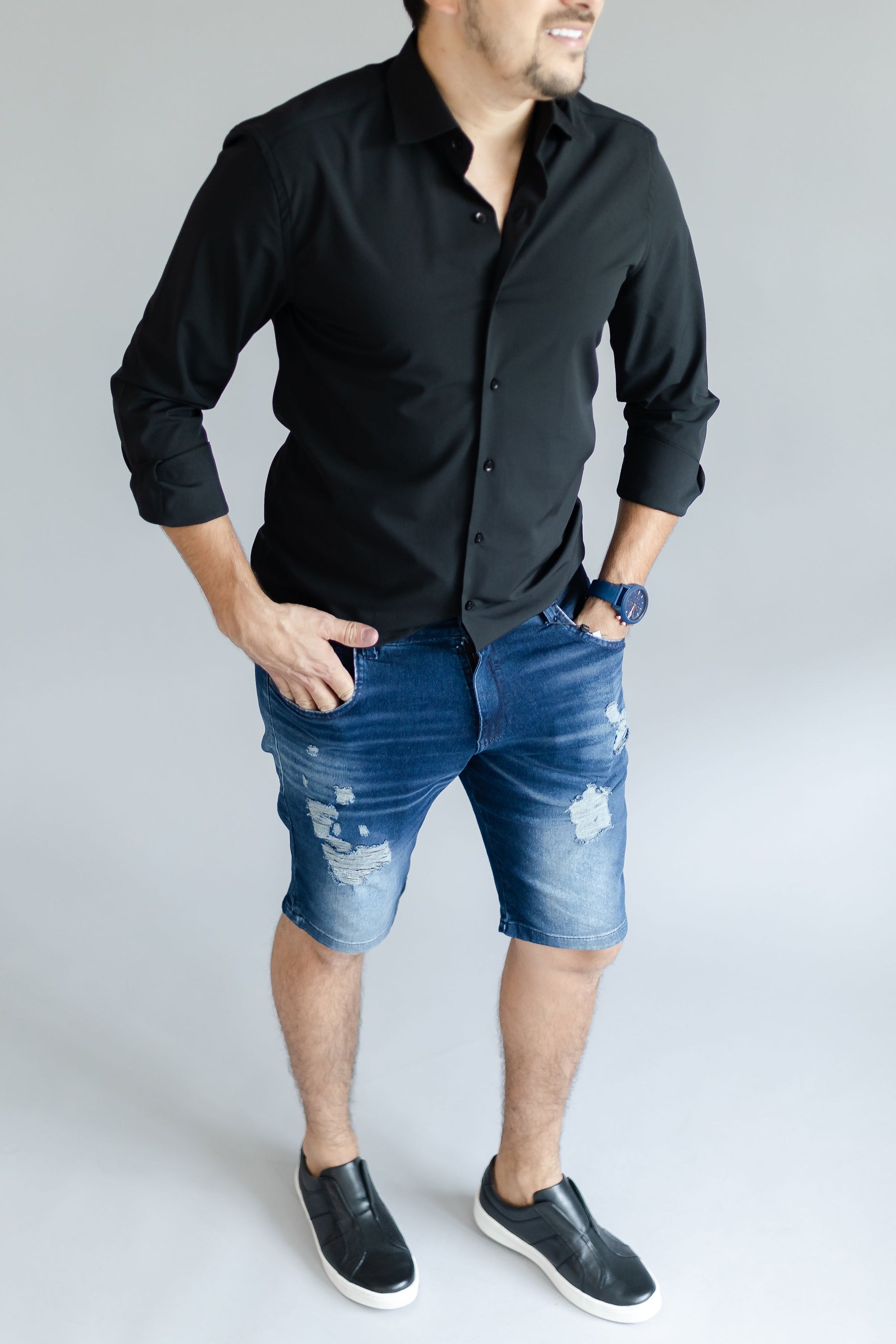 Bermuda Jeans Rock&Soda Masculina Casual Skinny