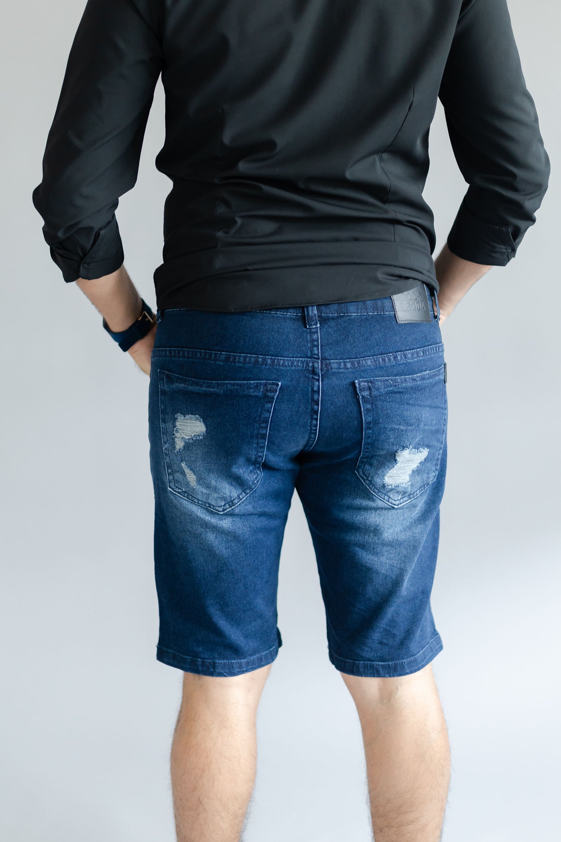 Bermuda Jeans Rock&Soda Masculina Casual Skinny