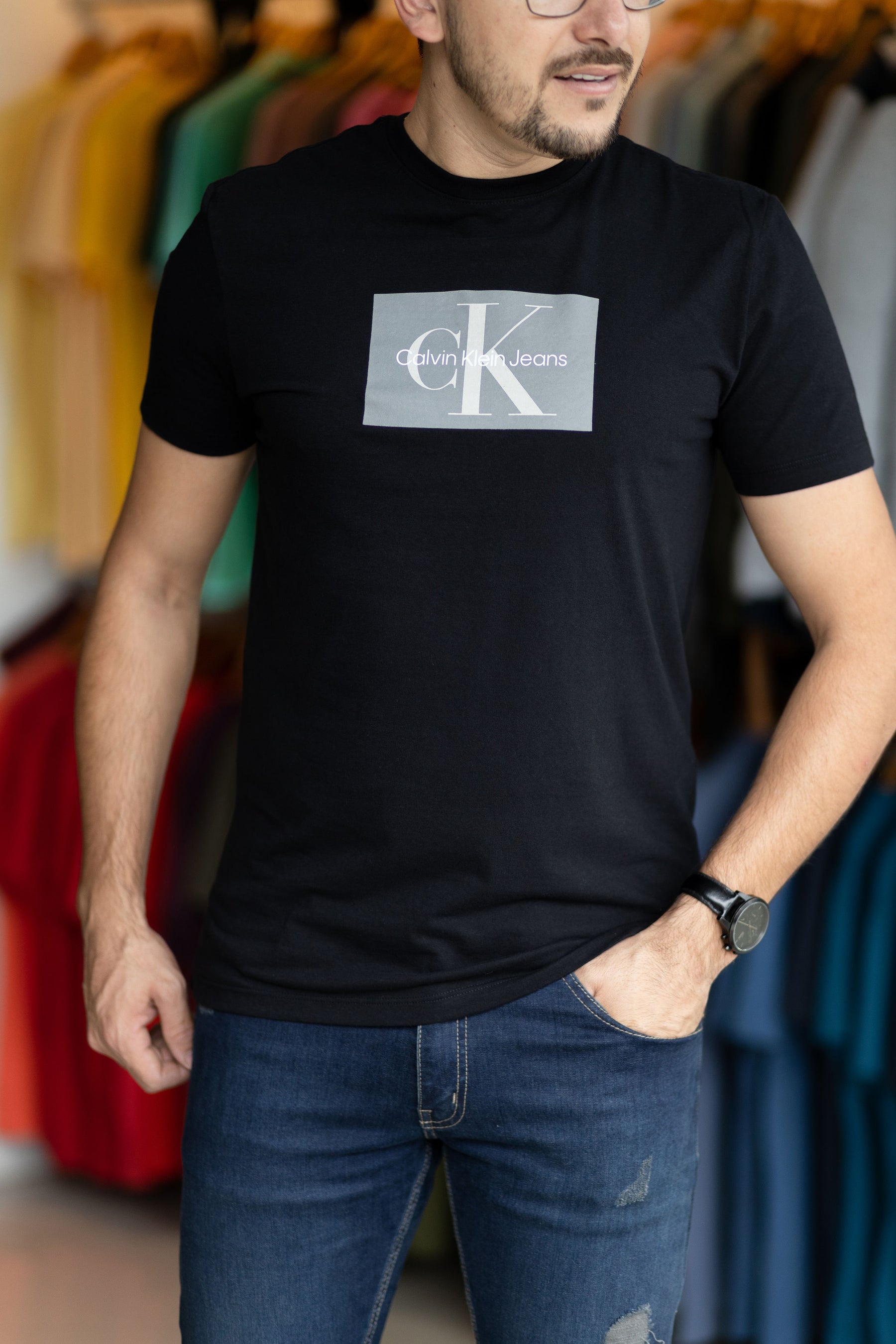 T-Shirt Calvin Klein Logo Box
