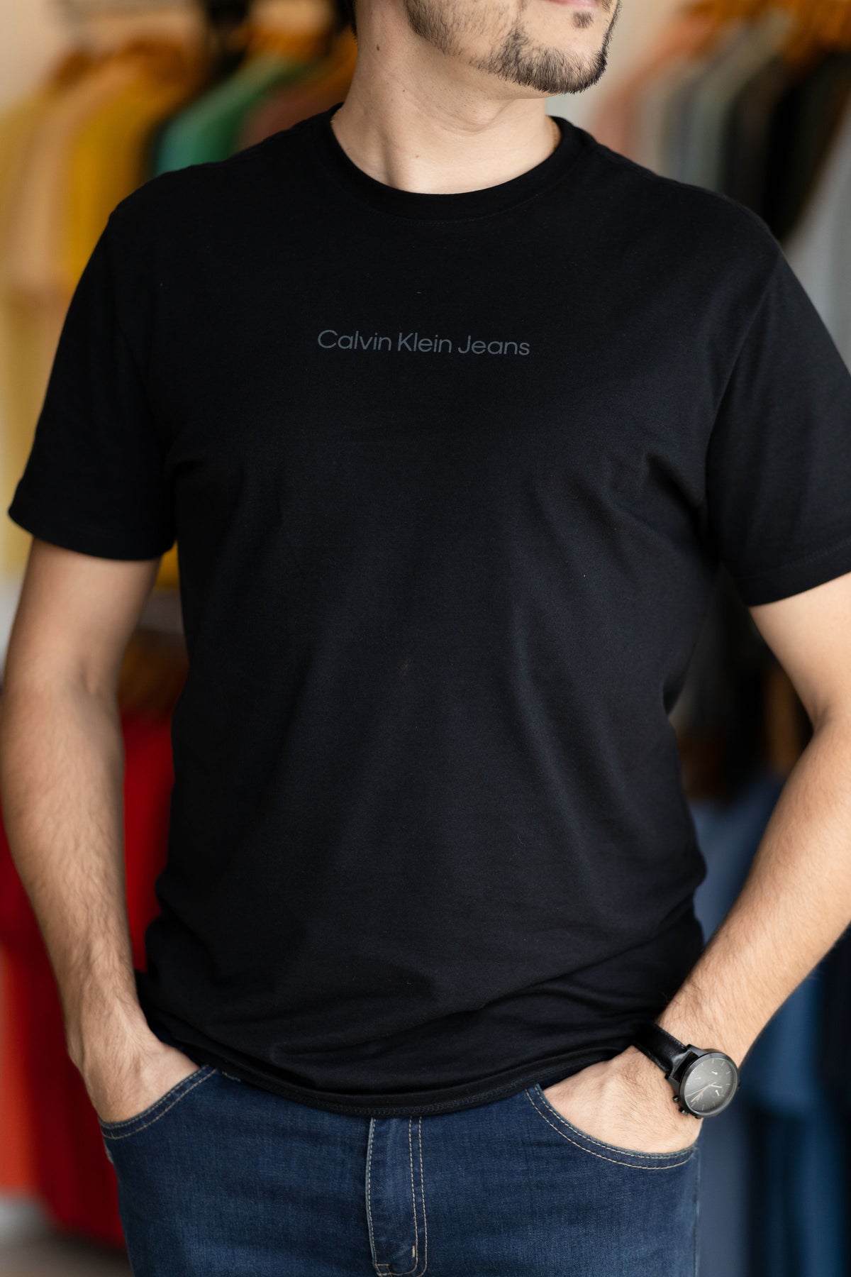 T-Shirt Calvin Klein Jeans Básica Centralizado