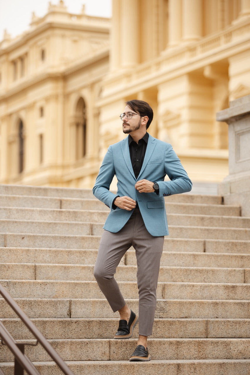 Blazer Coleção Ahazzo Azul Elastano