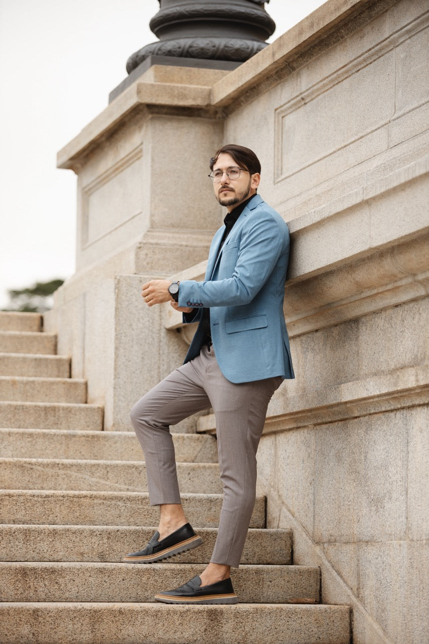 Blazer Coleção Ahazzo Azul Elastano
