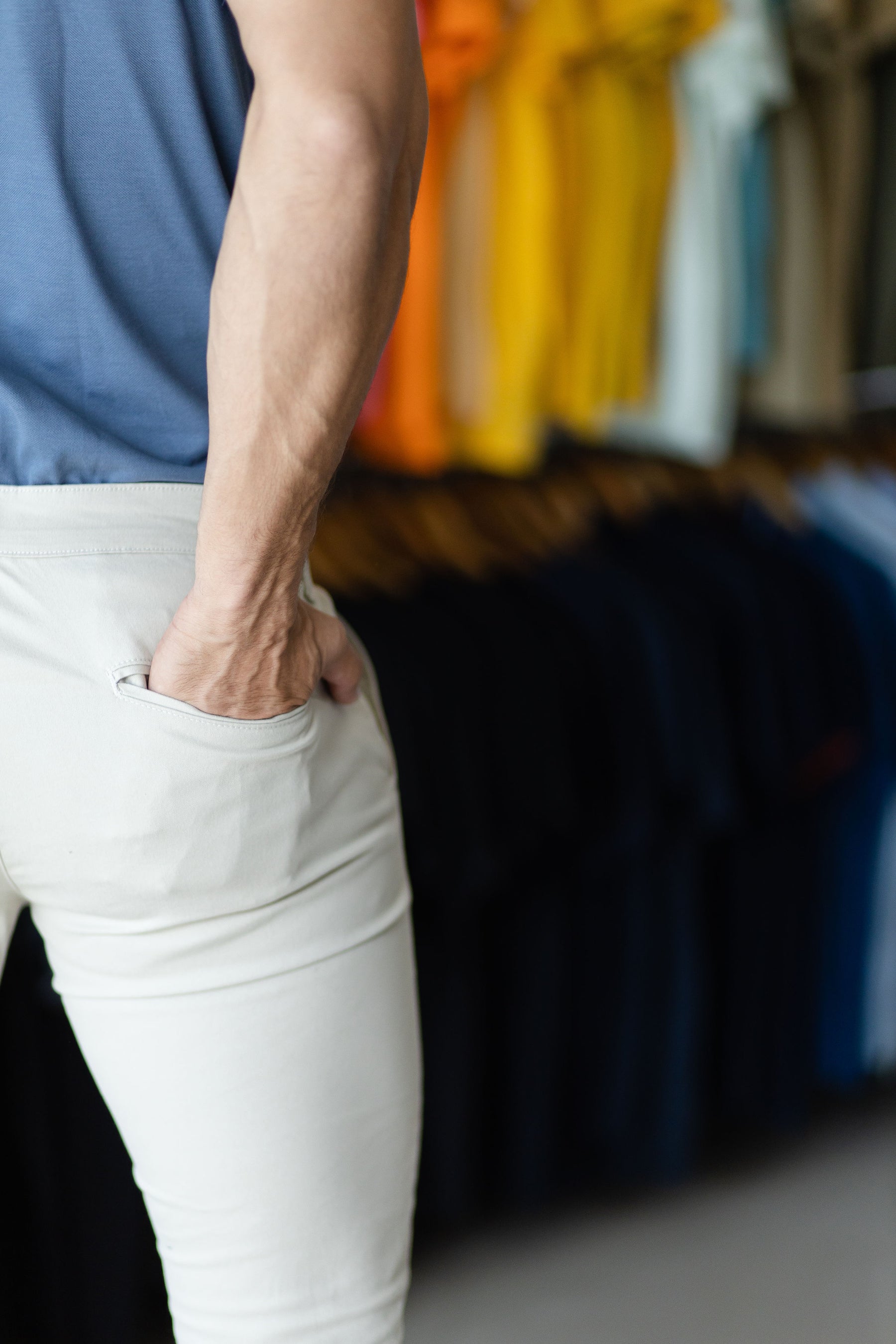 Calça de Sarja Zip Off