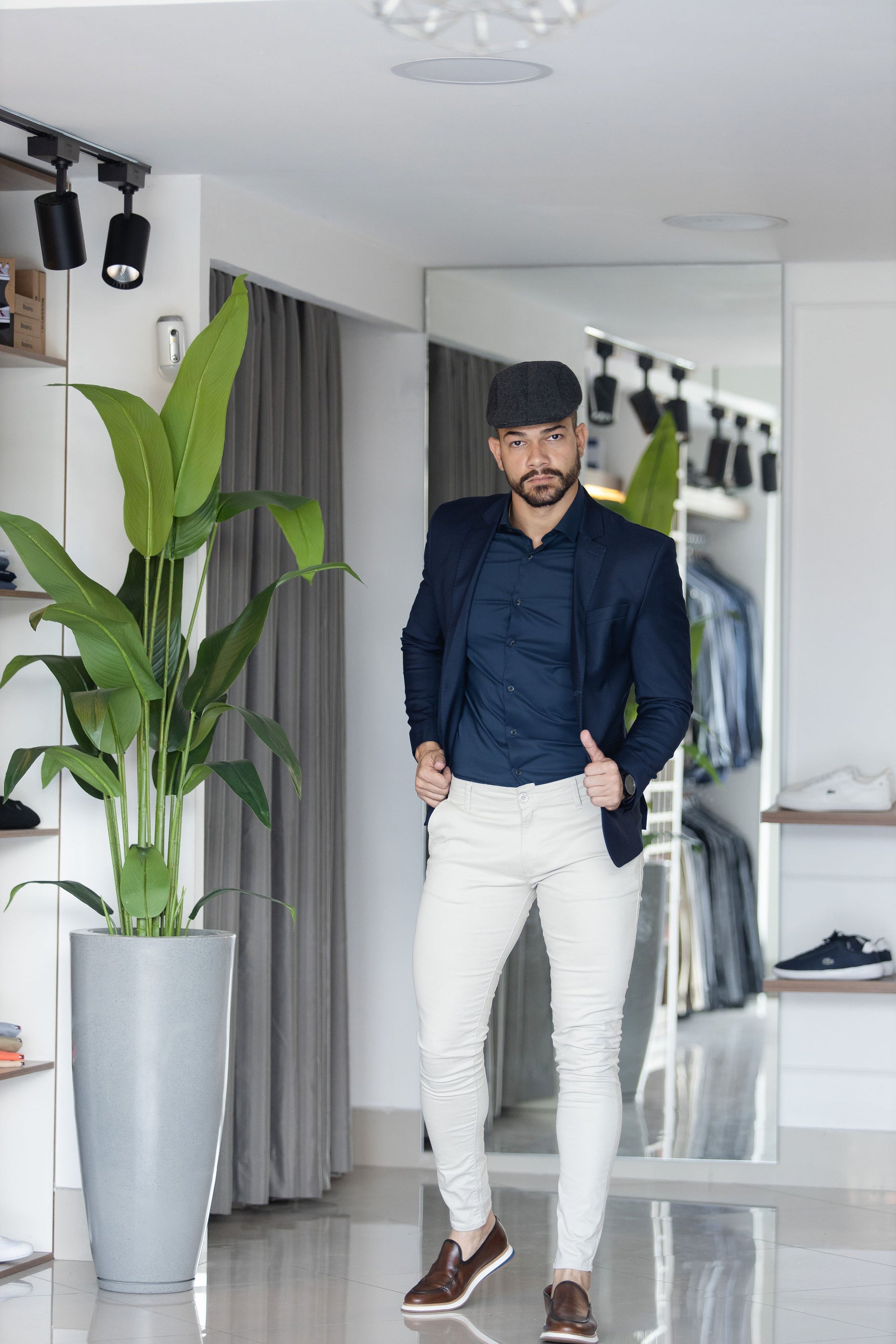 Calça de Sarja Zip Off