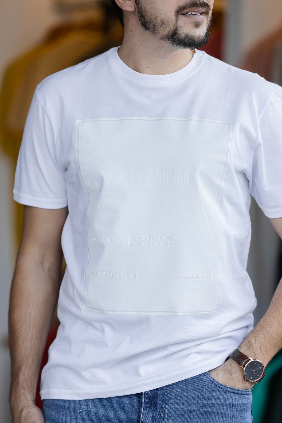 Camiseta Regular fit FEELS LIKE WHITE - JOHN JOHN
