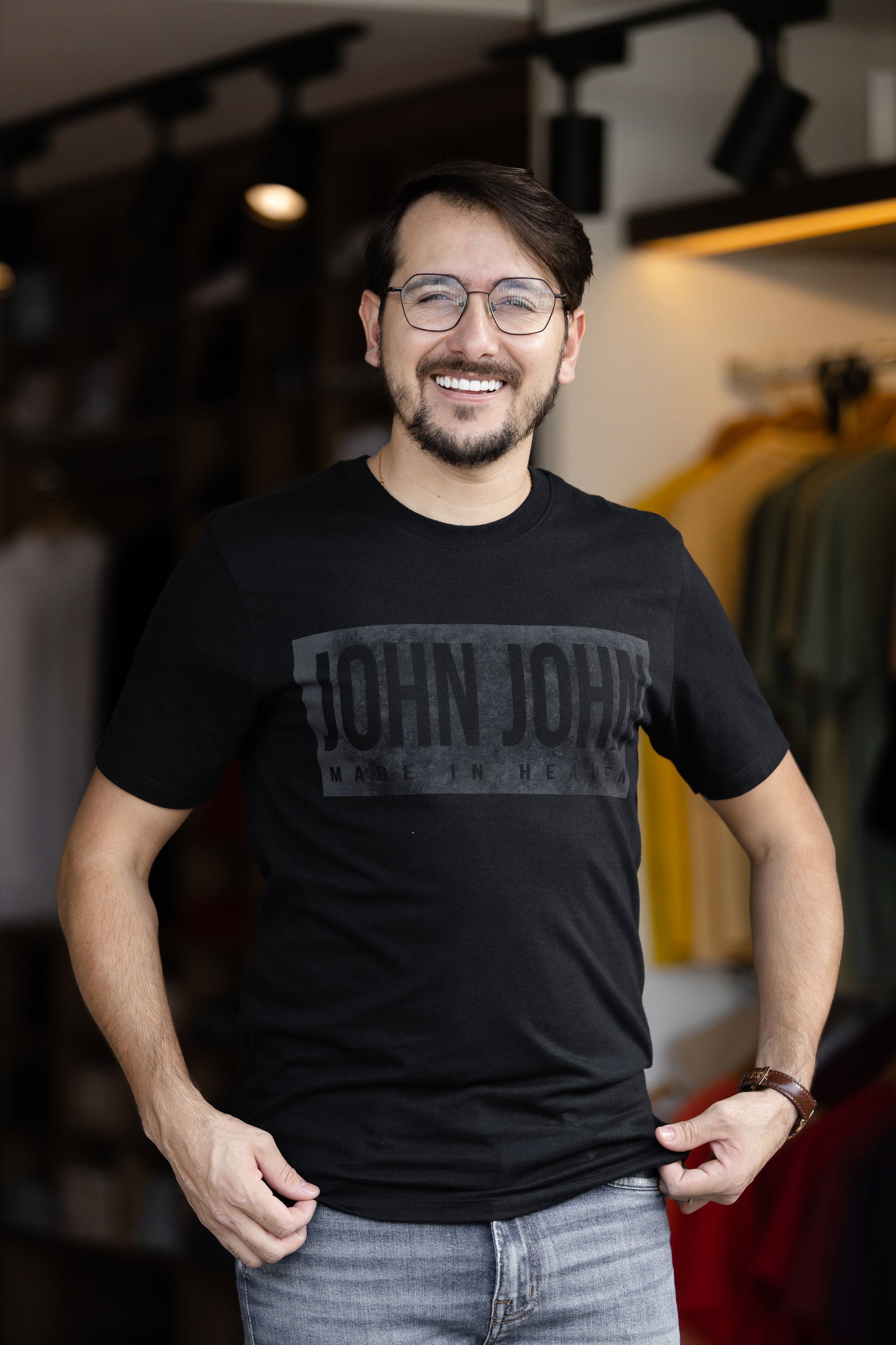 Camiseta Masculina John John Luxe