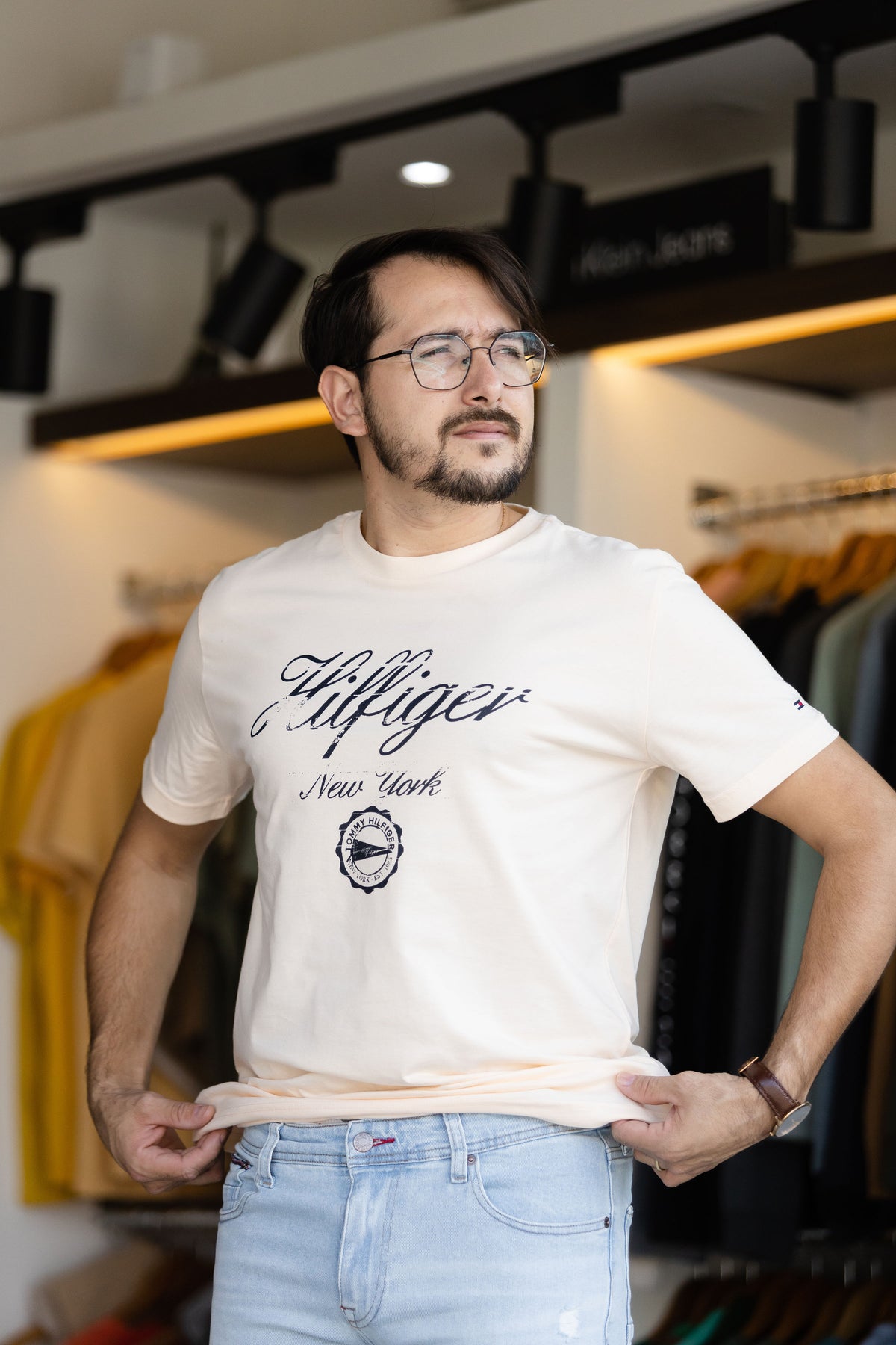 Camiseta Tommy Hilfiger Masculina Faded Script Print