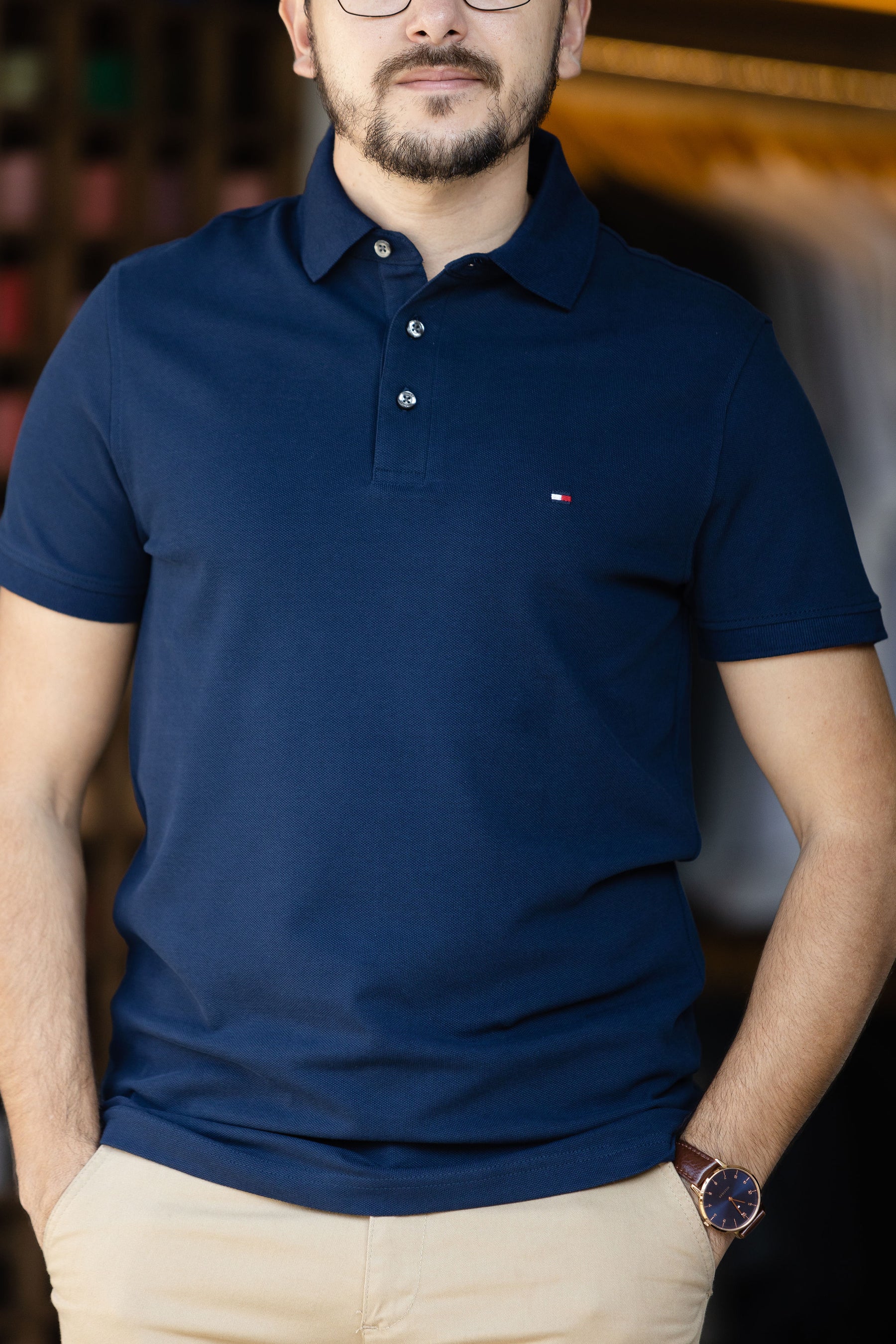 Polo Tommy Hilfiger Basica (Slim c/ Elastano)