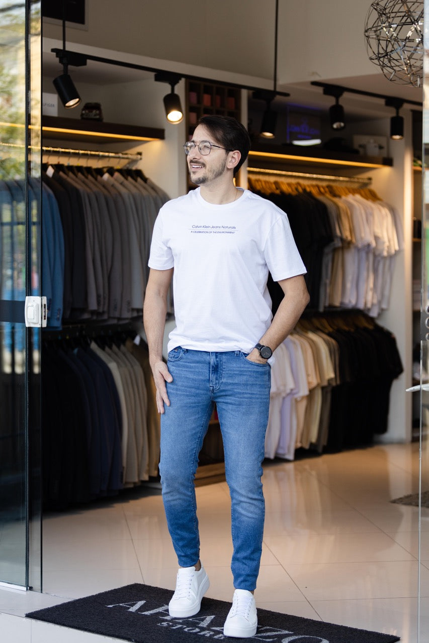 T-Shirt Calvin Klain Jeans Naturals