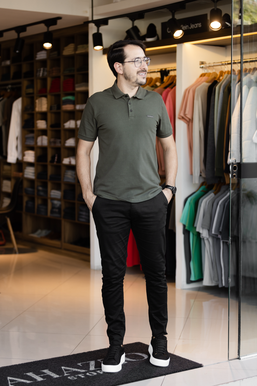 Polo Calvin Klein Jeans Militar