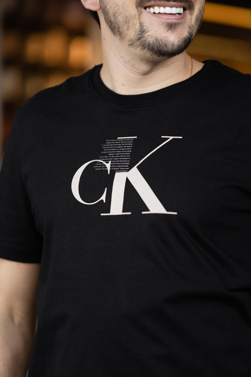T-shirt Calvin Klein Texto