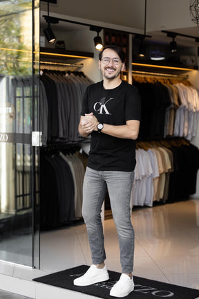 T-shirt Calvin Klein Texto