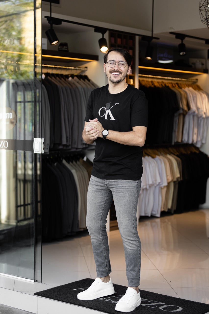 T-shirt Calvin Klein Texto
