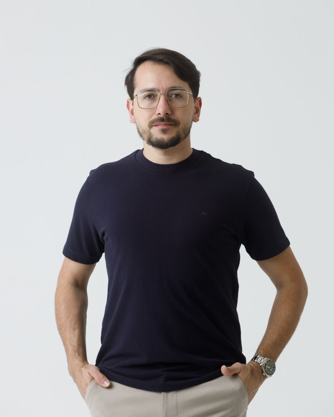 Camiseta Básica Aramis Piquet Clássica – Azul Marinho
