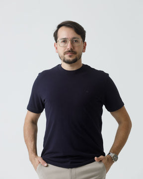 Camiseta Básica Aramis Piquet Clássica – Azul Marinho