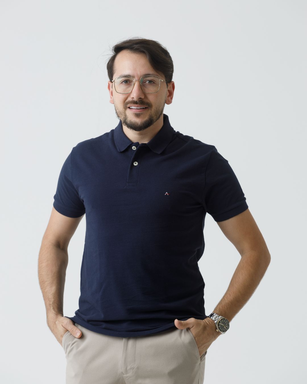 Polo Aramis Piquet Clássico – Azul Marinho