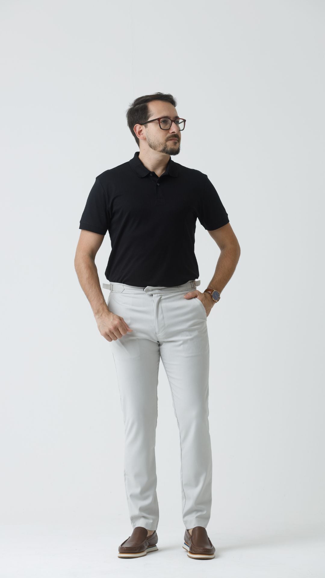 Polo Pima Algodão Preta – Aramis