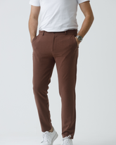 Calça de Alfaiataria Slim com Cós Regulável por Botão – Ahazzo