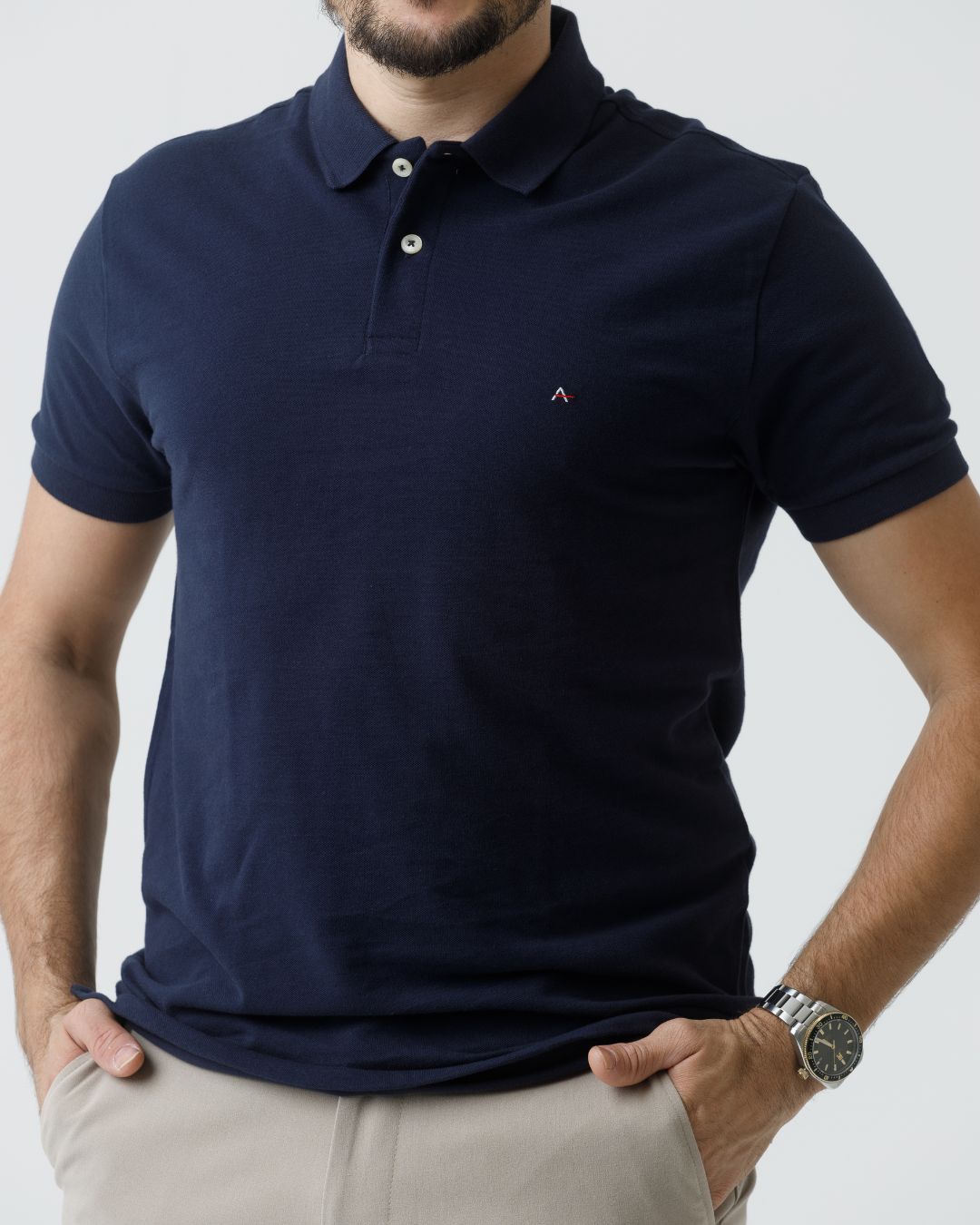 Polo Aramis Piquet Clássico – Azul Marinho
