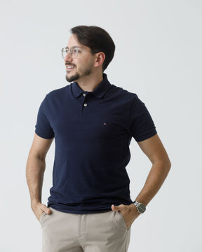 Polo Aramis Piquet Clássico – Azul Marinho