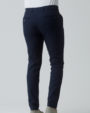 Calça de Alfaiataria Slim – Azul e Cinza | Coleção Ahazzo