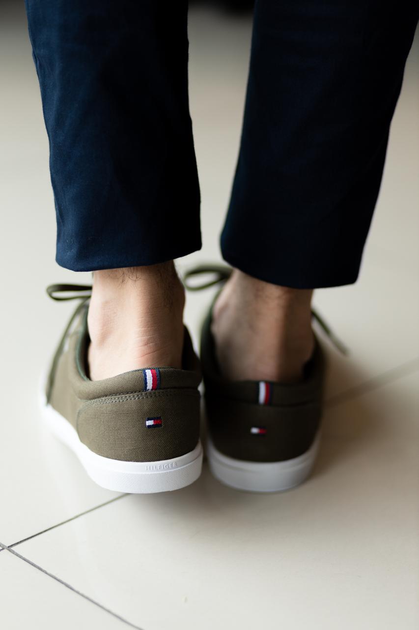 Tênis Tommy Hilfiger Verde Militar Canvas