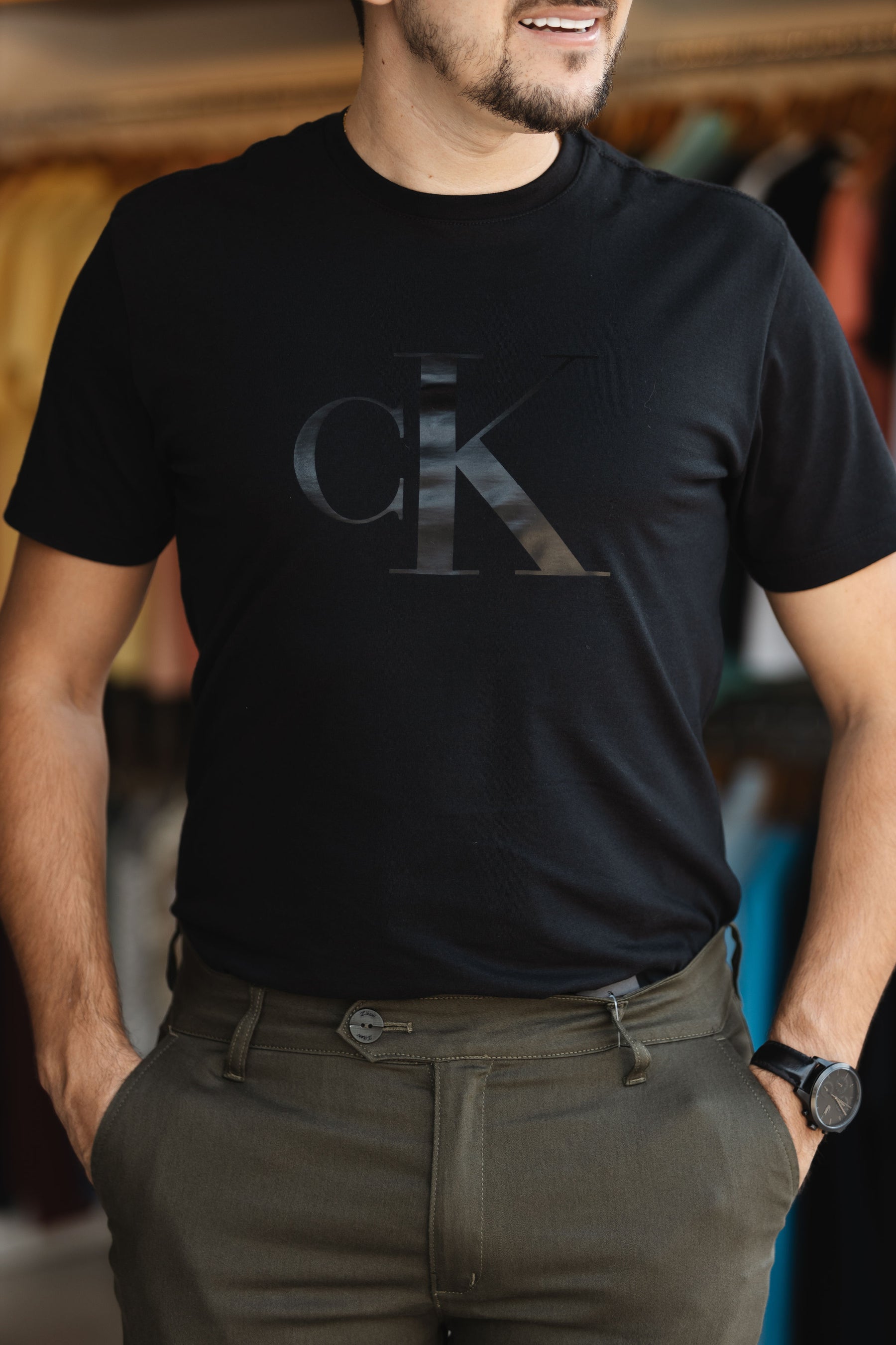 T-Shirt Calvin Klein Emborrachado