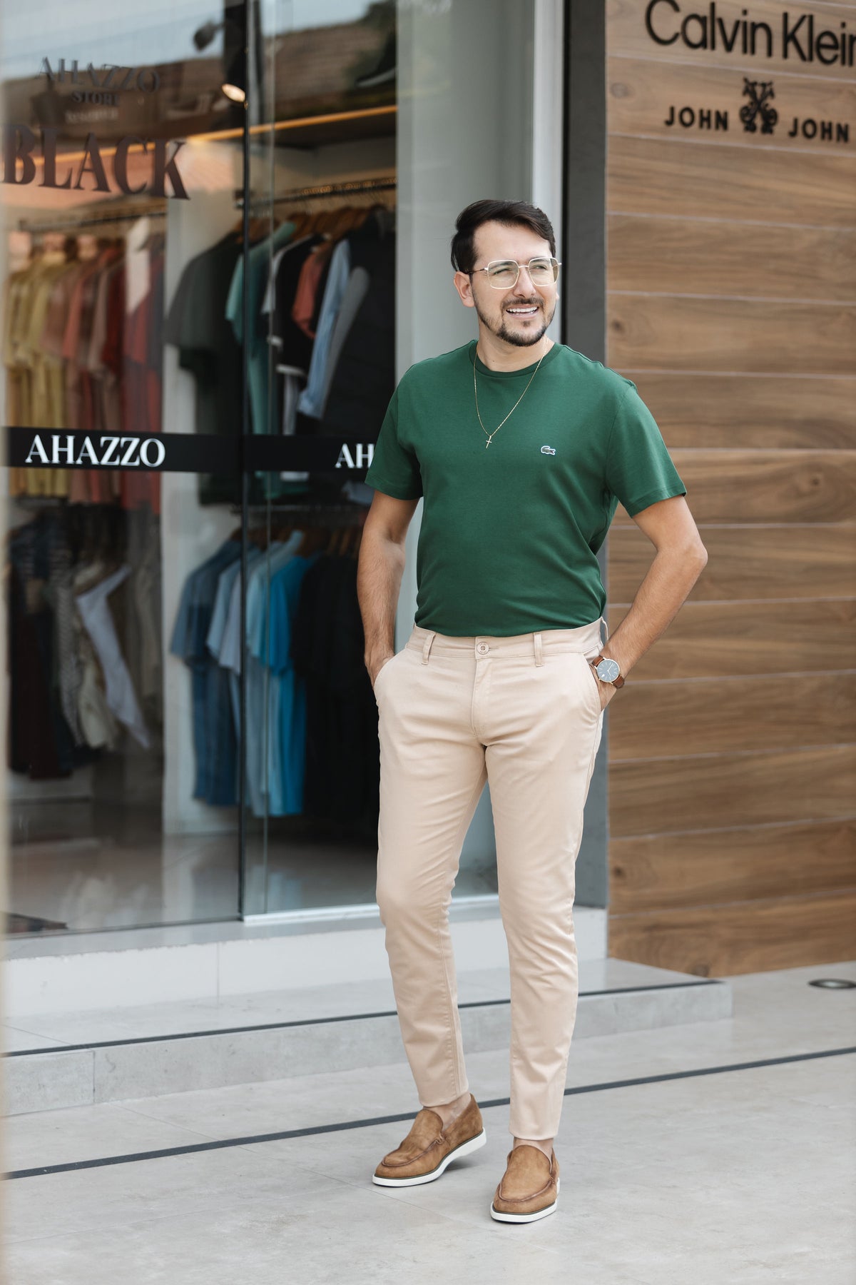 Calça de Sarja Zip Off