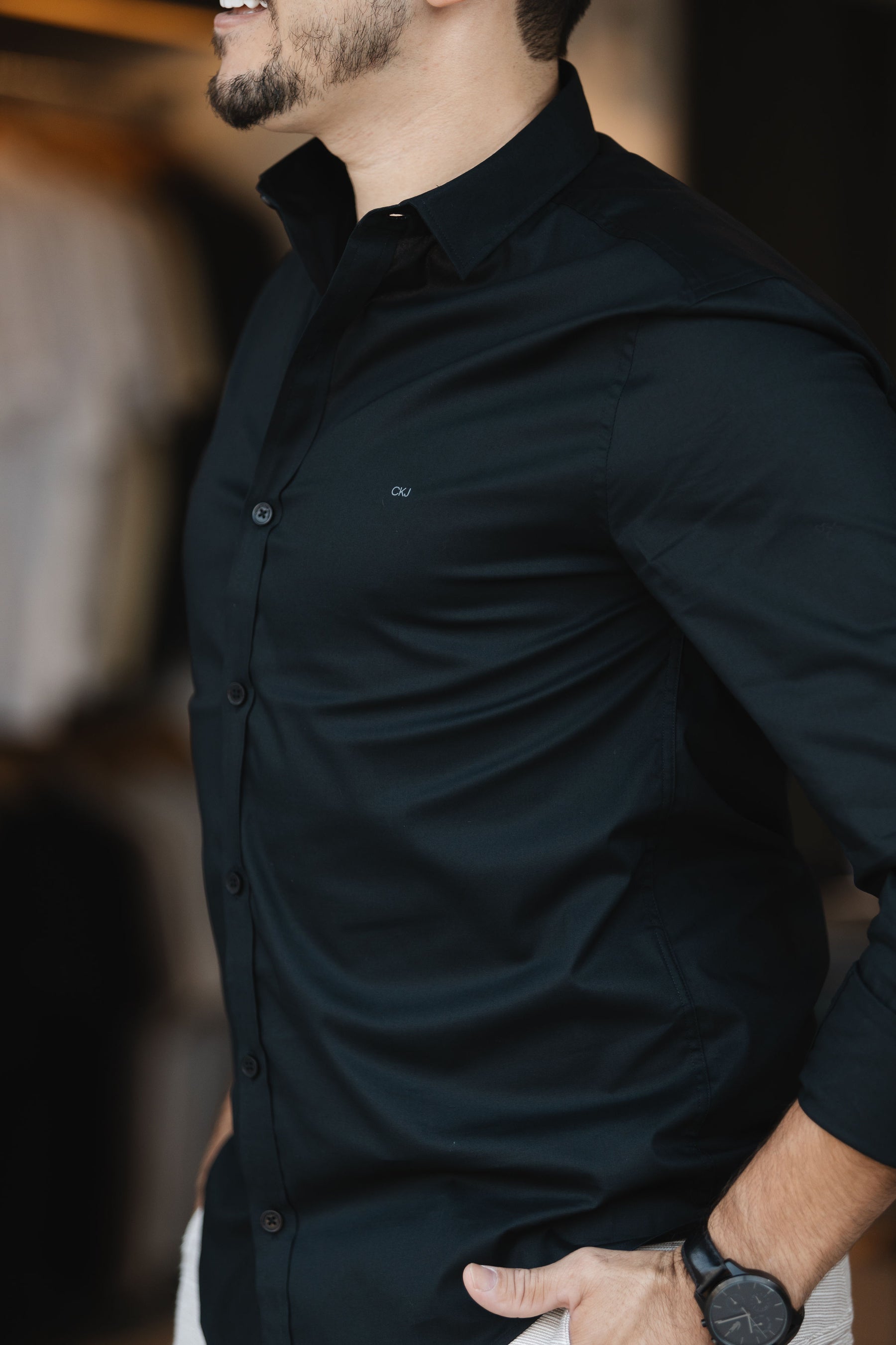 Camisa Social Calvin Klein Básica