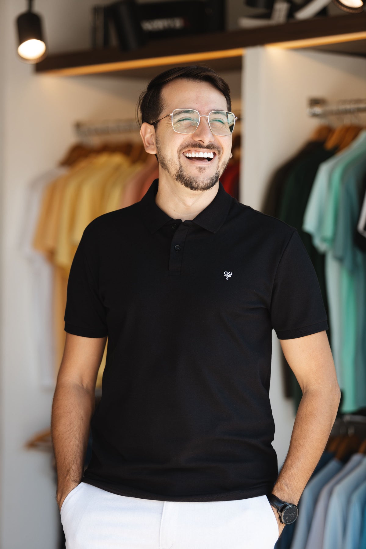Polo Calvin Klein Jeans Minimalista