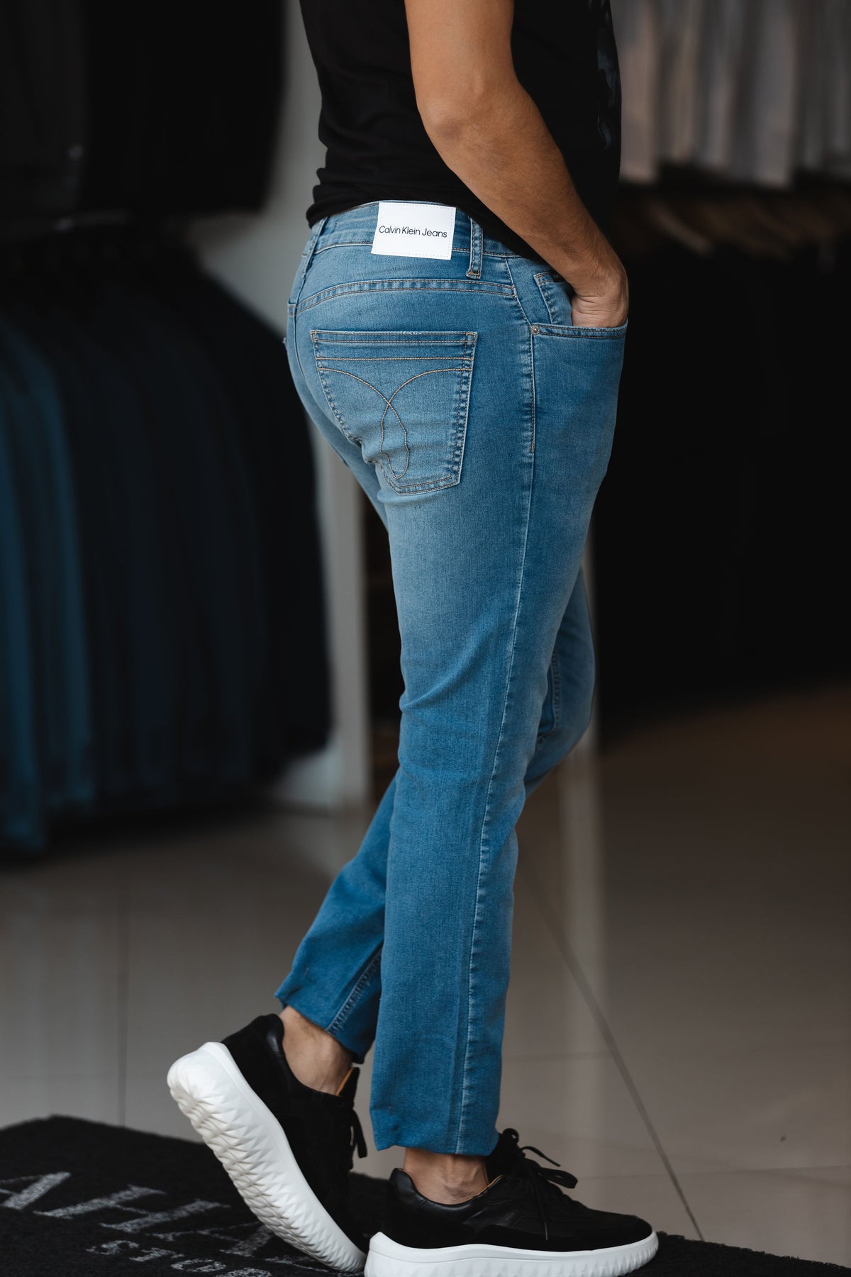 Calça Jeans Super Skinny Calvin Klein