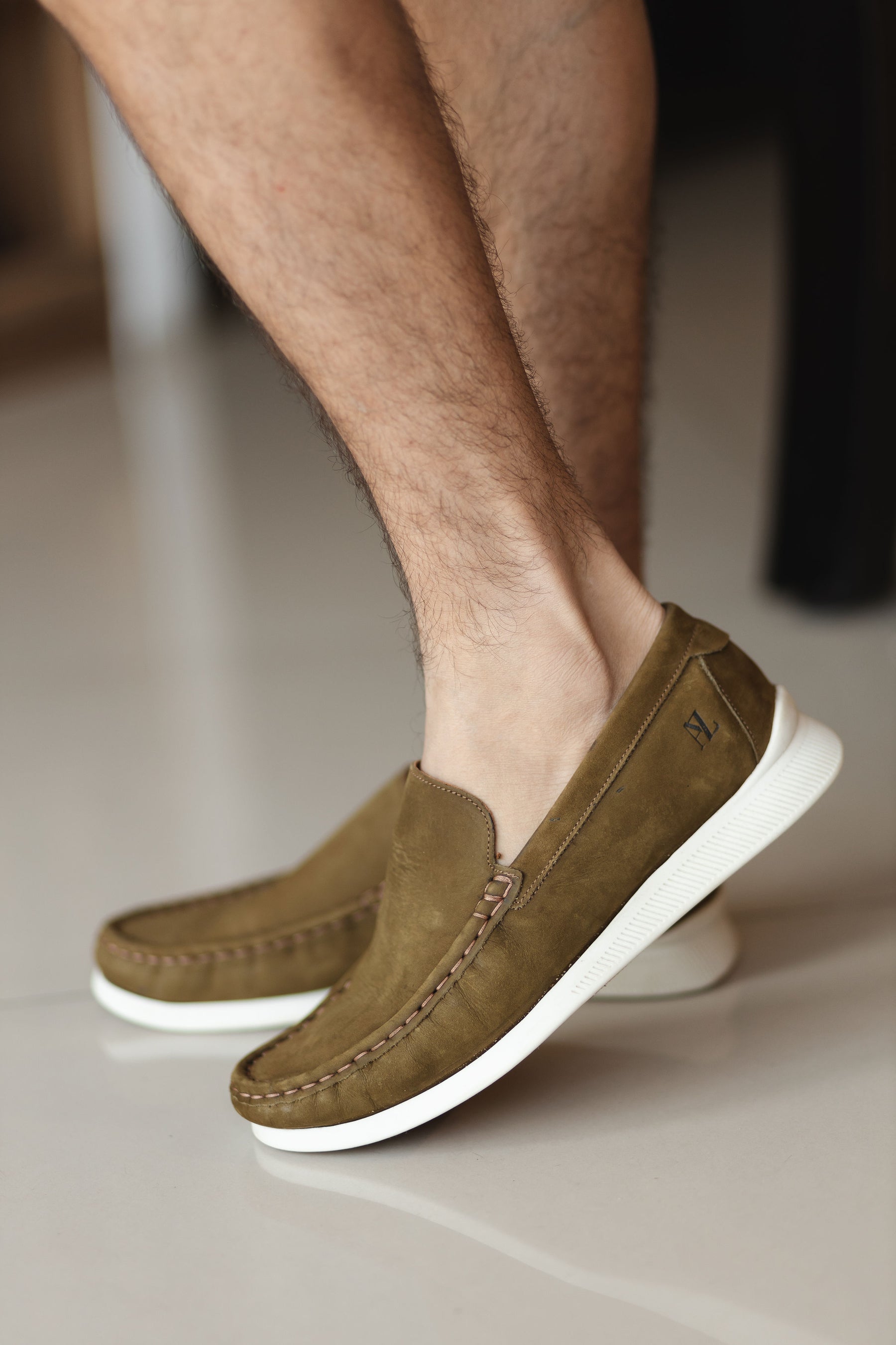 Mocassim com o Solado Emborrachado AZ