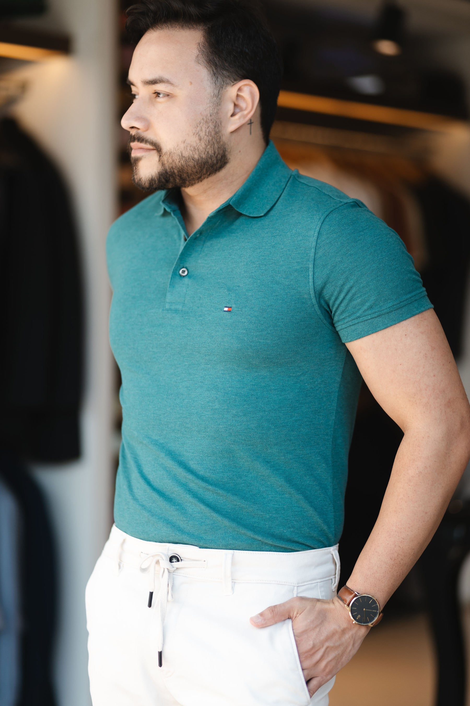Polo Tommy Hilfiger Basica (Slim c/ Elastano)