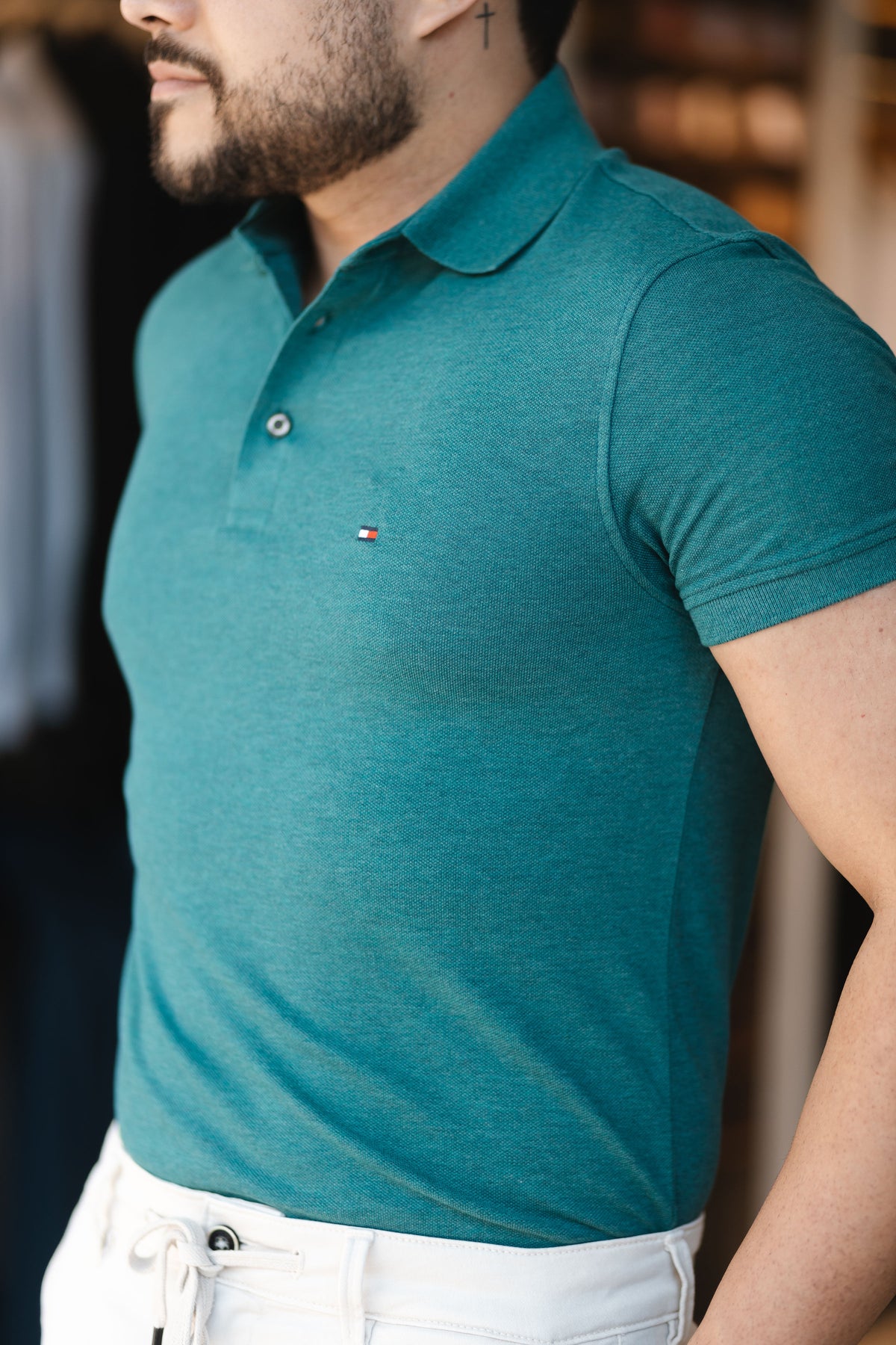 Polo Tommy Hilfiger Basica (Slim c/ Elastano)