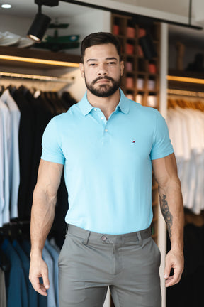 Polo Tommy Hilfiger Basica (Slim c/ Elastano)