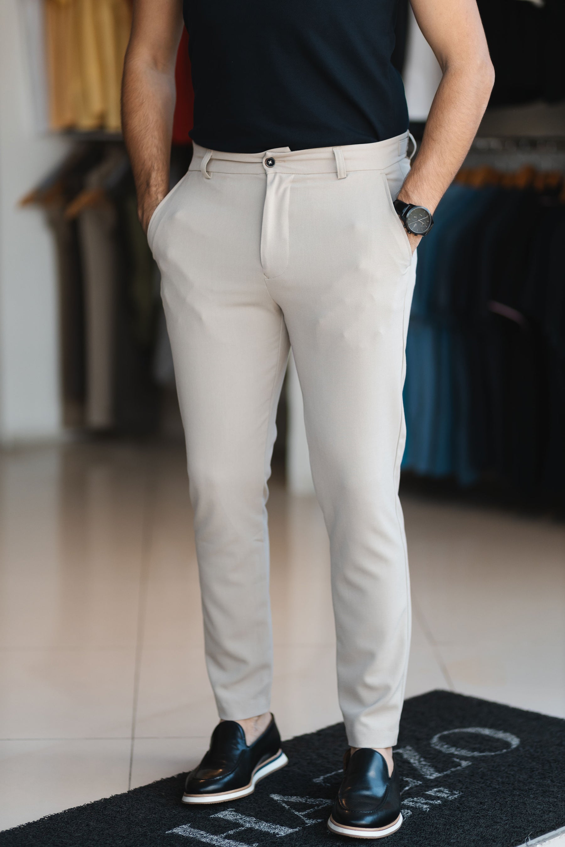 Calça Alfaiataria Com Elastano Coleção AZ