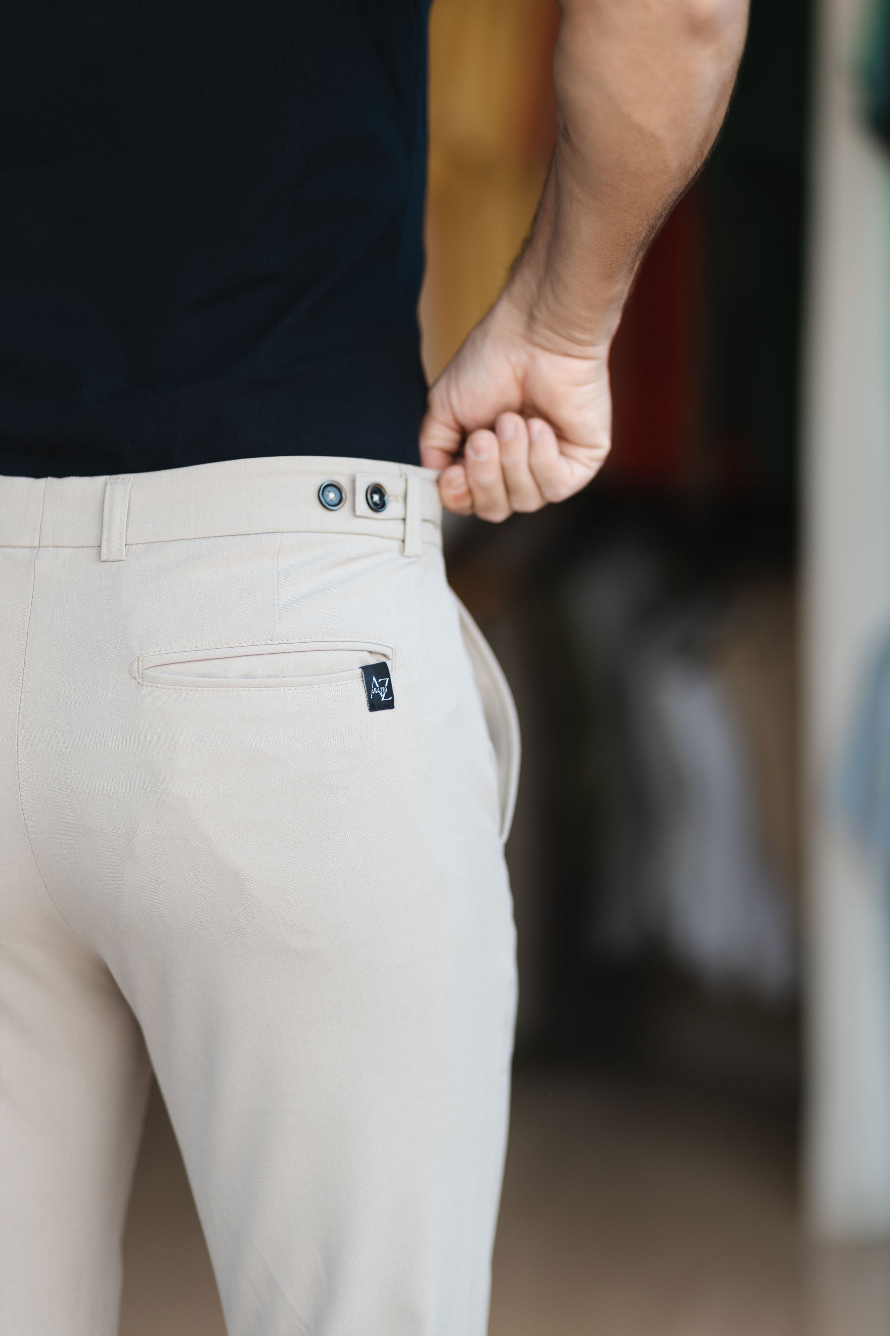 Calça Alfaiataria Com Elastano Coleção AZ