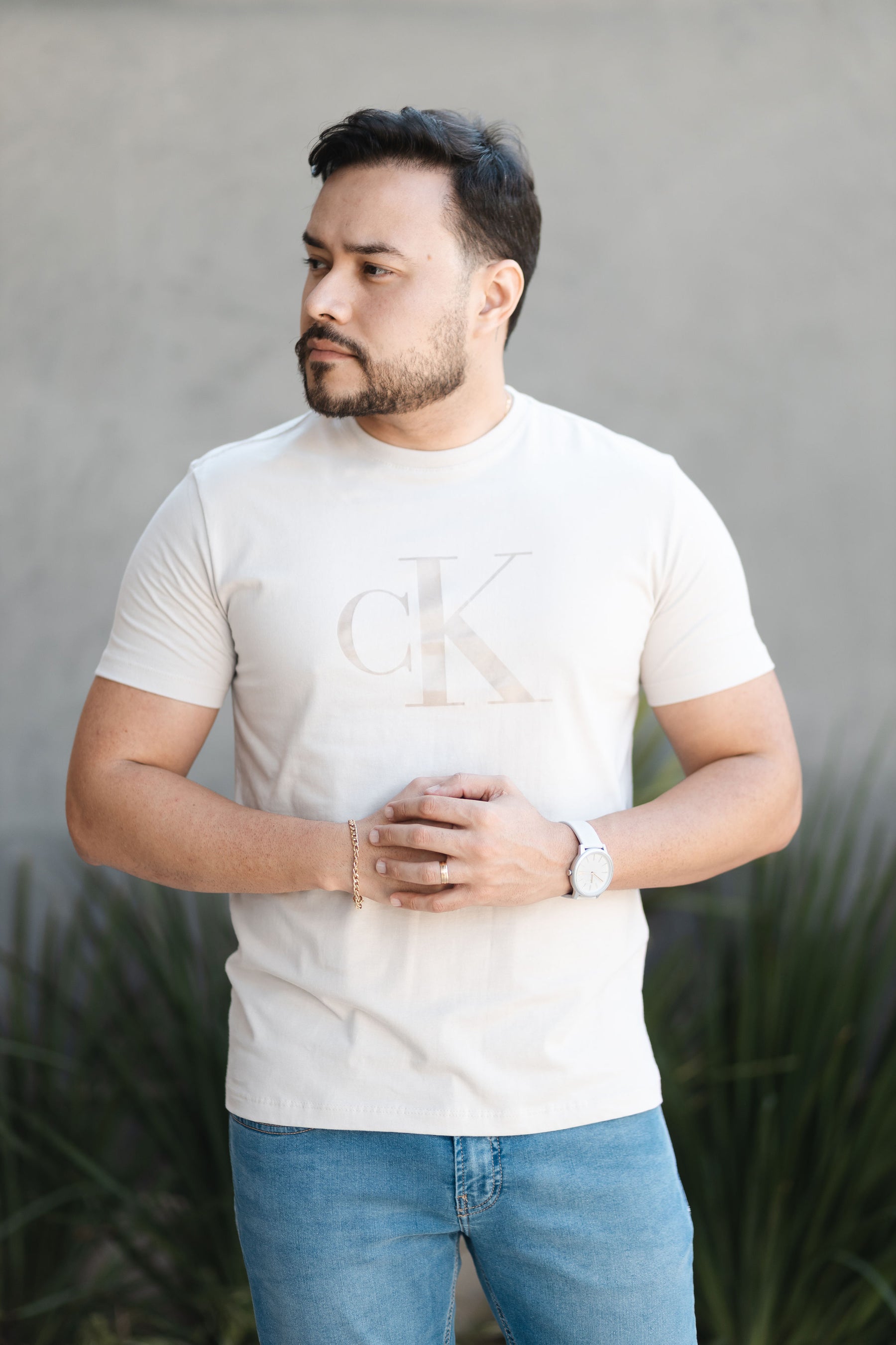 T-Shirt Calvin Klein Emborrachado