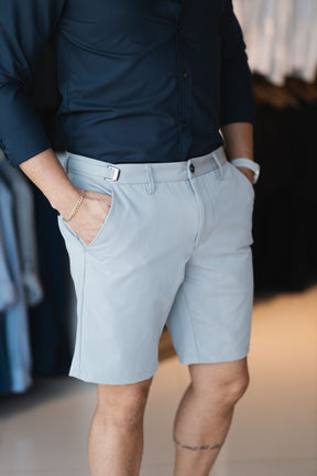 Bermuda de Alfaiataria Slim com Fivela Lateral – Ahazzo