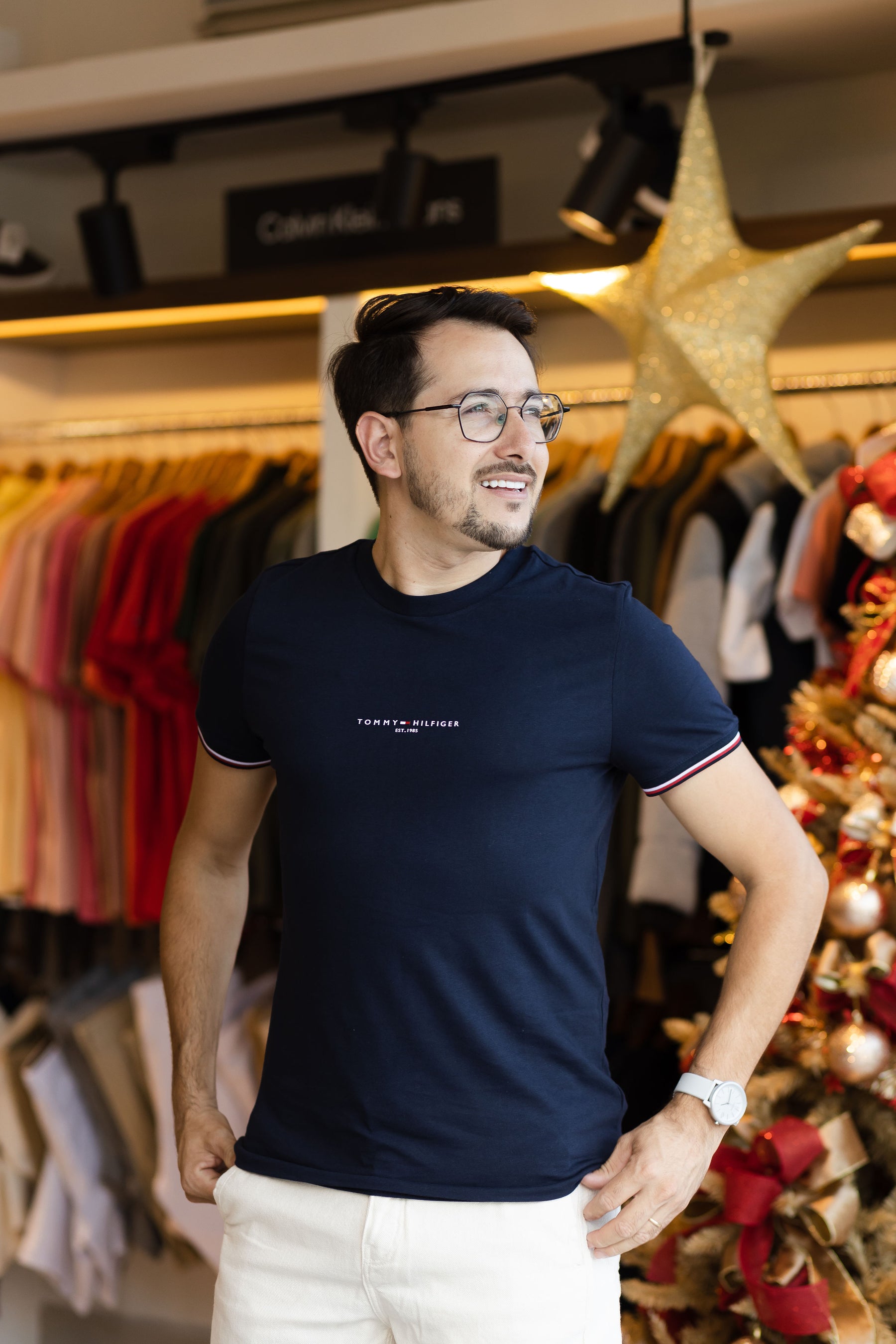 Camiseta Tommy Hilfiger Slim Fit Logo Tipped Tee